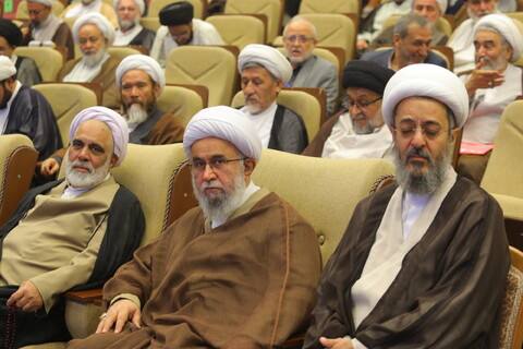 تصاویر / دومین روز همایش بین المللی یکصدمین سالگشت بازتأسیس حوزه علمیه قم - 1