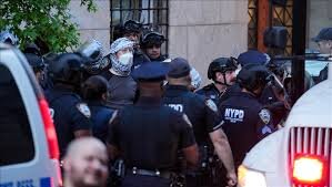 Dozens of pro-Palestinian protesters arrested at Columbia University