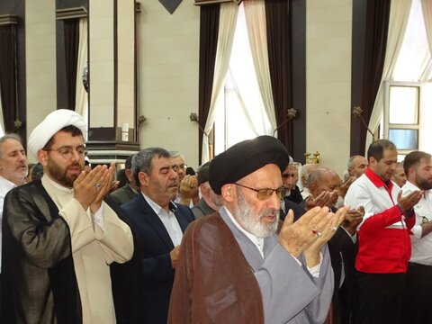 تصاویر/ آیین عبادی سیاسی نماز جمعه چهاربرج