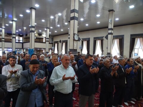 تصاویر/ آیین عبادی سیاسی نماز جمعه چهاربرج