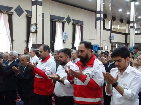 تصاویر/ آیین عبادی سیاسی نماز جمعه چهاربرج