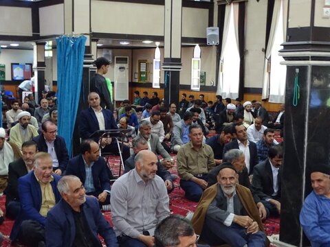 تصاویر/ آیین عبادی سیاسی نماز جمعه چهاربرج