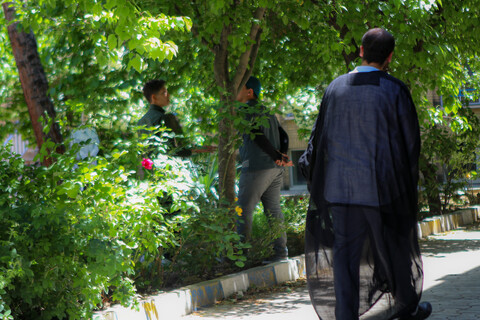 تصاویر/اردوی دانش‌آموزی یک روز در حوزه