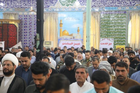 نماز جمعه شهرستان هویزه به امامت نماینده ولی فقیه در خوزستان