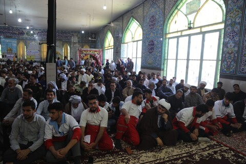 نماز جمعه شهرستان هویزه به امامت نماینده ولی فقیه در خوزستان