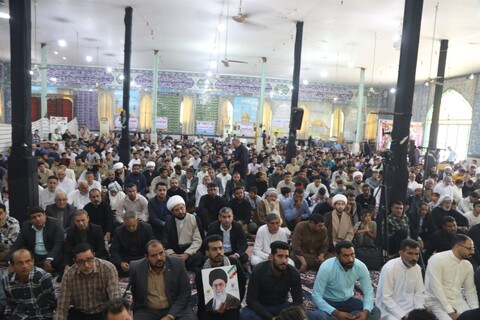نماز جمعه شهرستان هویزه به امامت نماینده ولی فقیه در خوزستان