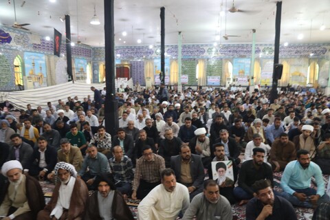نماز جمعه شهرستان هویزه به امامت نماینده ولی فقیه در خوزستان