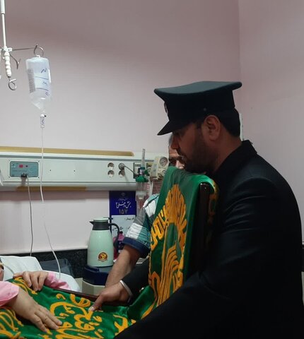 تصاویر/ حضورکاروان زیرسایه خورشیدبیمارستان شهید بهشتی کاشان