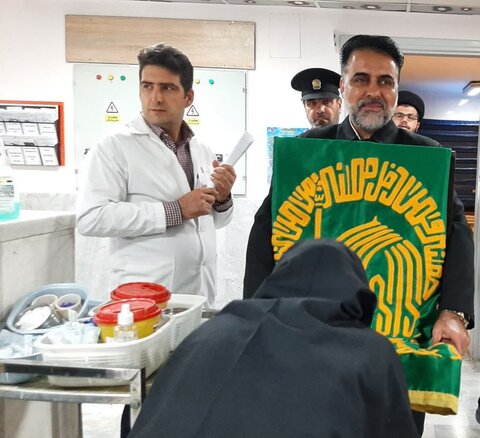 تصاویر/ حضورکاروان زیرسایه خورشیدبیمارستان شهید بهشتی کاشان