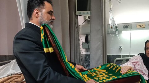 تصاویر/ حضورکاروان زیرسایه خورشیدبیمارستان شهید بهشتی کاشان