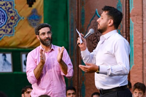 تصاویر|مراسم جشن میلاد حضرت ثامن الحجج در هیئت فدائیان حسین