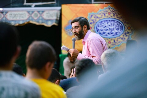 تصاویر|مراسم جشن میلاد حضرت ثامن الحجج در هیئت فدائیان حسین