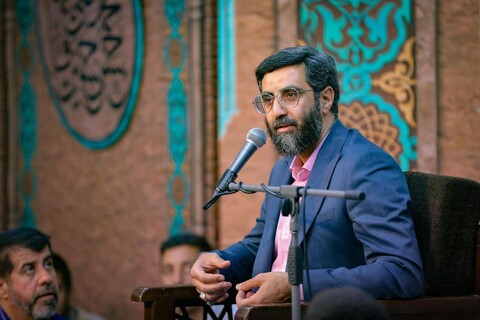 تصاویر|مراسم جشن میلاد حضرت ثامن الحجج در هیئت فدائیان حسین