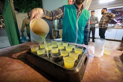 تصاویر|مراسم جشن میلاد حضرت ثامن الحجج در هیئت فدائیان حسین