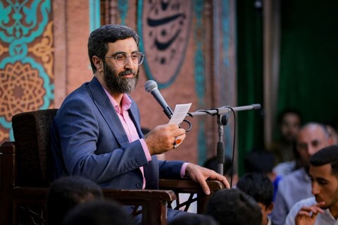 تصاویر|مراسم جشن میلاد حضرت ثامن الحجج در هیئت فدائیان حسین