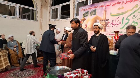 تصاویر / مراسم تجلیل از خادمین آستان مقدس امامزاده موسی و علی شهرستان سراب