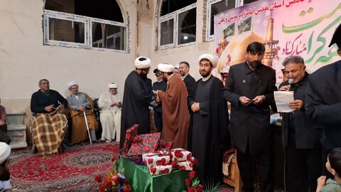 تصاویر / مراسم تجلیل از خادمین آستان مقدس امامزاده موسی و علی شهرستان سراب