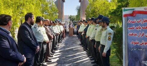 تصاویر/ مراسم غبار روبی و عطر افشانی مزار شهداء شهر اسکو