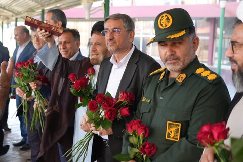 تصاویر اولین پرواز حجاج بیت الله الحرام از فرودگاه شهدای خرم آباد به مدینه منوره