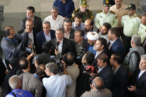 تصاویر اولین پرواز حجاج بیت الله الحرام از فرودگاه شهدای خرم آباد به مدینه منوره