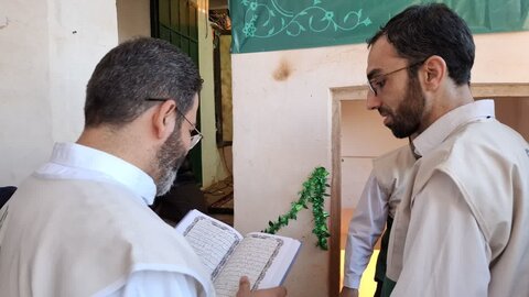 تصاویر/افتتاح کانون خدمت رضوی حب الرضا(ع) روستای تاریخی پنداس