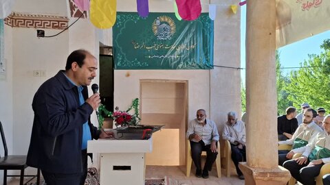 تصاویر/افتتاح کانون خدمت رضوی حب الرضا(ع) روستای تاریخی پنداس