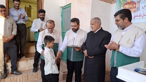 تصاویر/افتتاح کانون خدمت رضوی حب الرضا(ع) روستای تاریخی پنداس