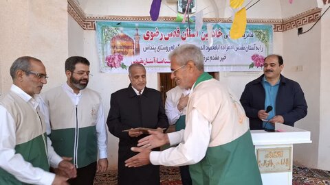 تصاویر/افتتاح کانون خدمت رضوی حب الرضا(ع) روستای تاریخی پنداس