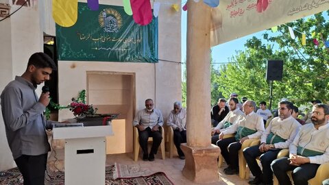 تصاویر/افتتاح کانون خدمت رضوی حب الرضا(ع) روستای تاریخی پنداس