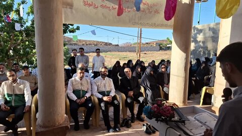 تصاویر/افتتاح کانون خدمت رضوی حب الرضا(ع) روستای تاریخی پنداس