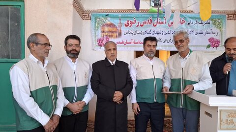 تصاویر/افتتاح کانون خدمت رضوی حب الرضا(ع) روستای تاریخی پنداس