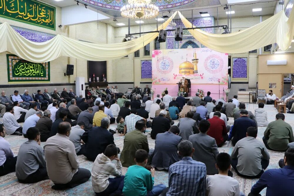 تصاویر/ مراسم جشن ولادت امام رضا (ع) در مسجد جنرال ارومیه