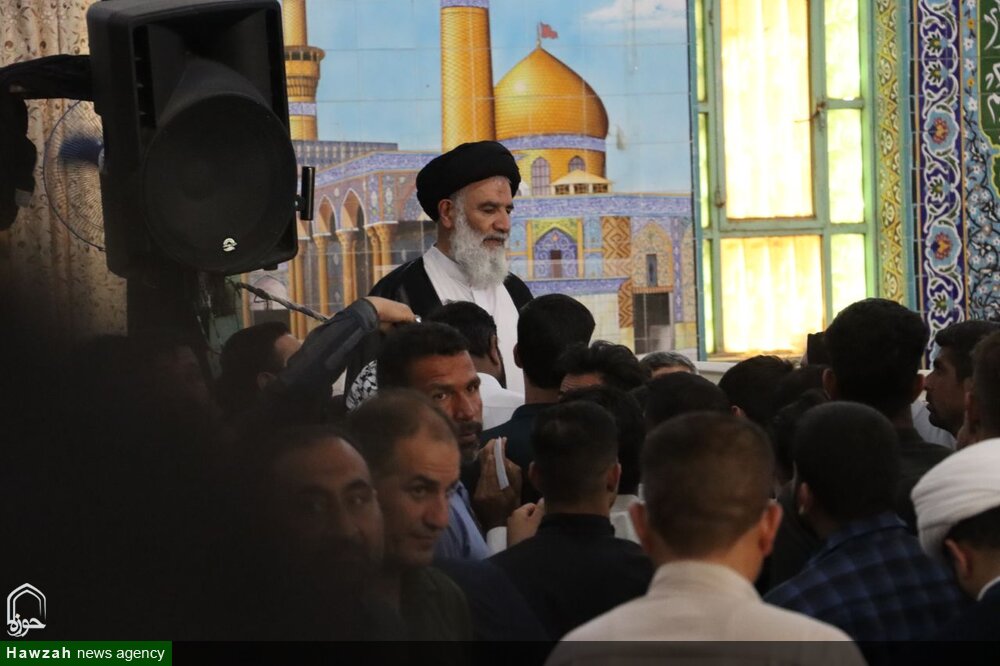 تصاویر/ میز خدمت ادارات خوزستان در نماز جمعه شهرستان هویزه