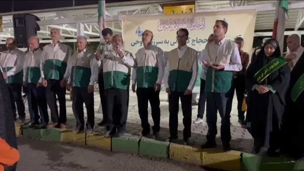 آیین بدرقه اولین کاروان حجاج منطقه کاشان برگزار شد