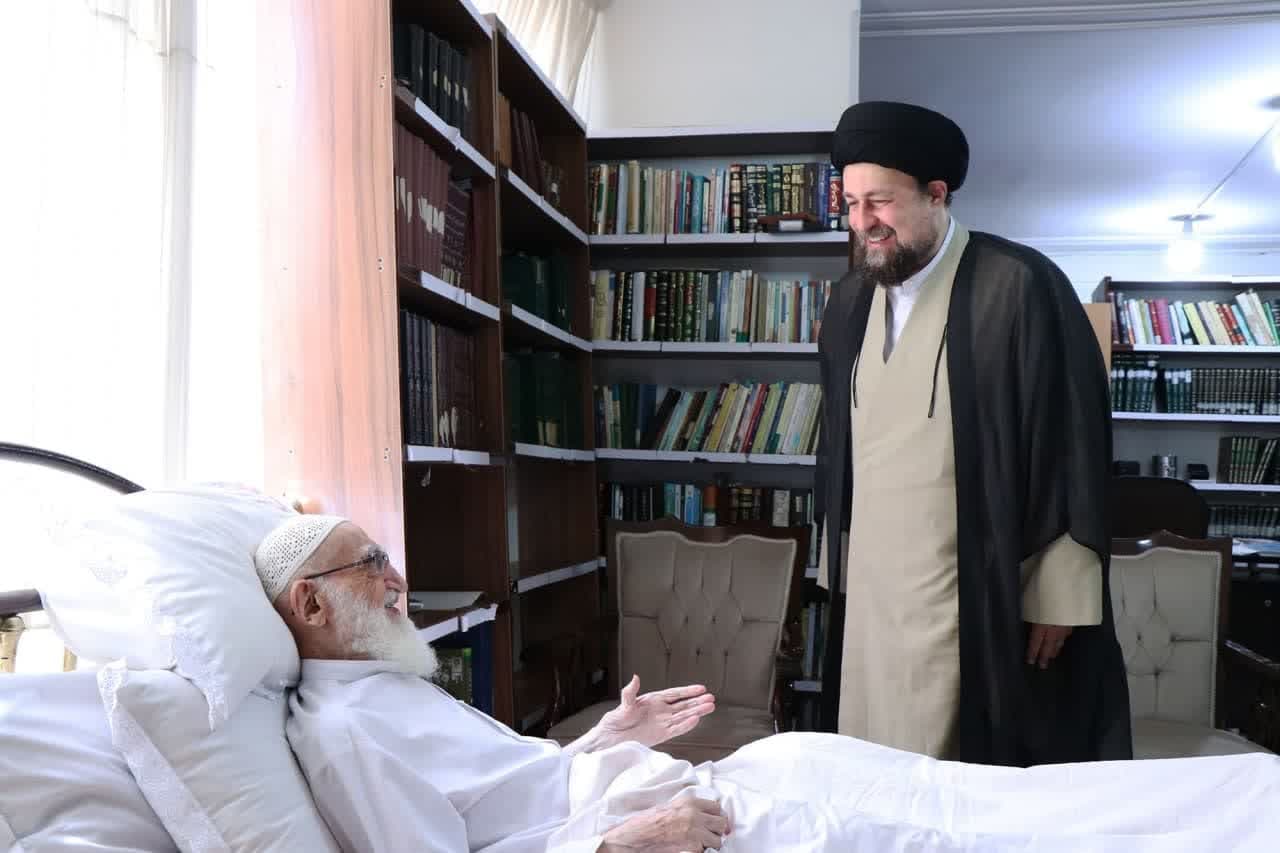عیادت تولیت حرم امام خمینی(ره) از آیت الله العظمی نوری همدانی
