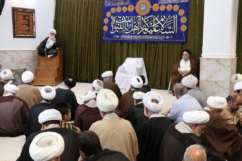 Imágenes / Ceremonia de celebración del cumpleaños del Imam Reza (P) en la oficina del Ayatolá Nouri Hamadani