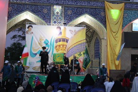 تصاویر/ استقبال از کاروان زیر سایه خورشید در شهر جوپار