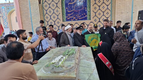 تصاویر/ استقبال از کاروان زیر سایه خورشید در شهر جوپار