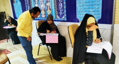 تصاویر/ آزمون اعطای مدرک تخصصی حفط قرآن در جنوب استان بوشهر