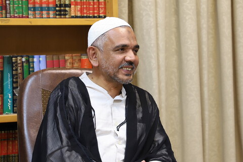 تصاویر/ دیدار شهاب عمر با آیت الله اعرافی