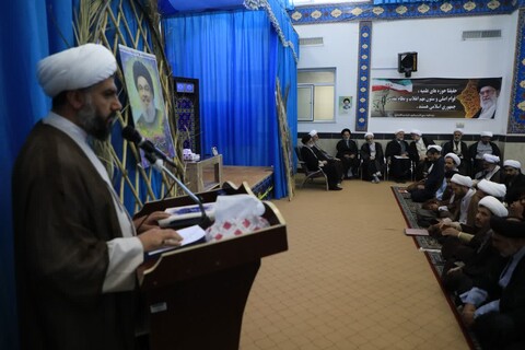 دیدار جمعی از شورای عالی حوزه علمیه خراسان با طلاب برادران شهرستان بیرجند