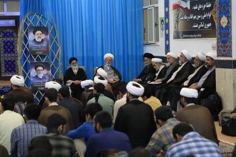 دیدار جمعی از شورای عالی حوزه علمیه خراسان با طلاب برادران شهرستان بیرجند