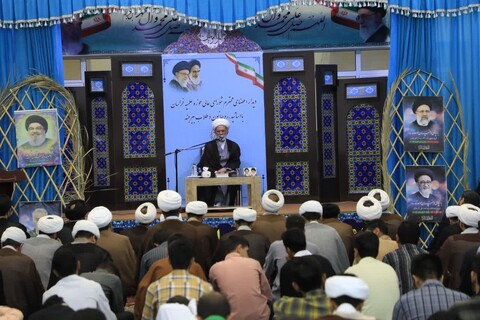 دیدار جمعی از شورای عالی حوزه علمیه خراسان با طلاب برادران شهرستان بیرجند