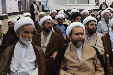 دیدار جمعی از شورای عالی حوزه علمیه خراسان با روحانیون و مبلغین بیرجند