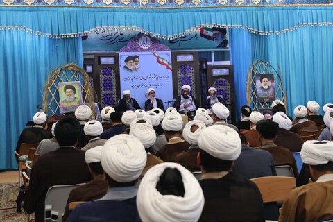 دیدار جمعی از شورای عالی حوزه علمیه خراسان با روحانیون و مبلغین بیرجند
