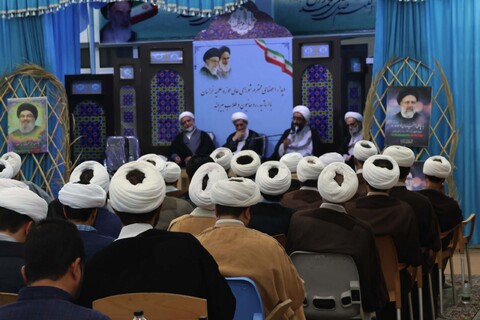 دیدار جمعی از شورای عالی حوزه علمیه خراسان با روحانیون و مبلغین بیرجند