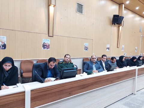 تصاویر/ جلسه هماهنگی مراسمات سالگرد شهادت حضرت آیت الله شهید رئیسی و همراهان شهید در خرمدره