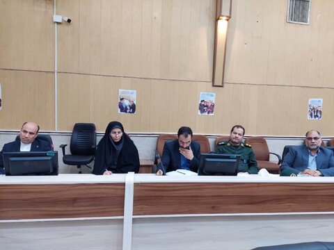 تصاویر/ جلسه هماهنگی مراسمات سالگرد شهادت حضرت آیت الله شهید رئیسی و همراهان شهید در خرمدره