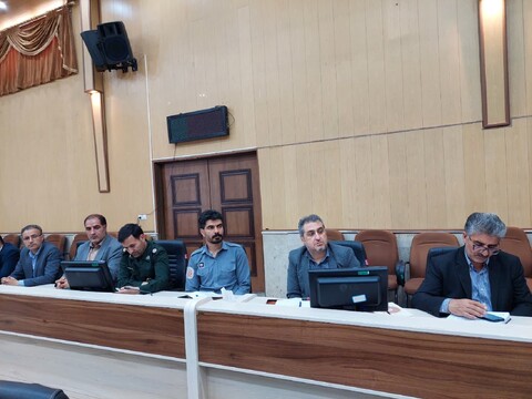 تصاویر/ جلسه هماهنگی مراسمات سالگرد شهادت حضرت آیت الله شهید رئیسی و همراهان شهید در خرمدره