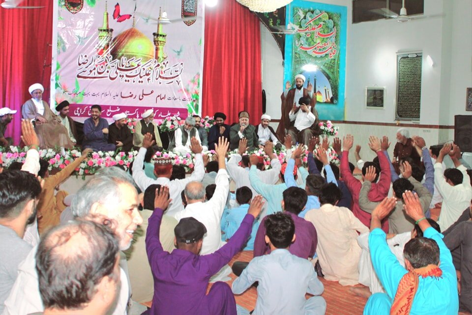 علامہ شبیر حسن میثمی کی کراچی میں جشن میلاد امام رضا (ع) میں خصوصی شرکت اور خطاب